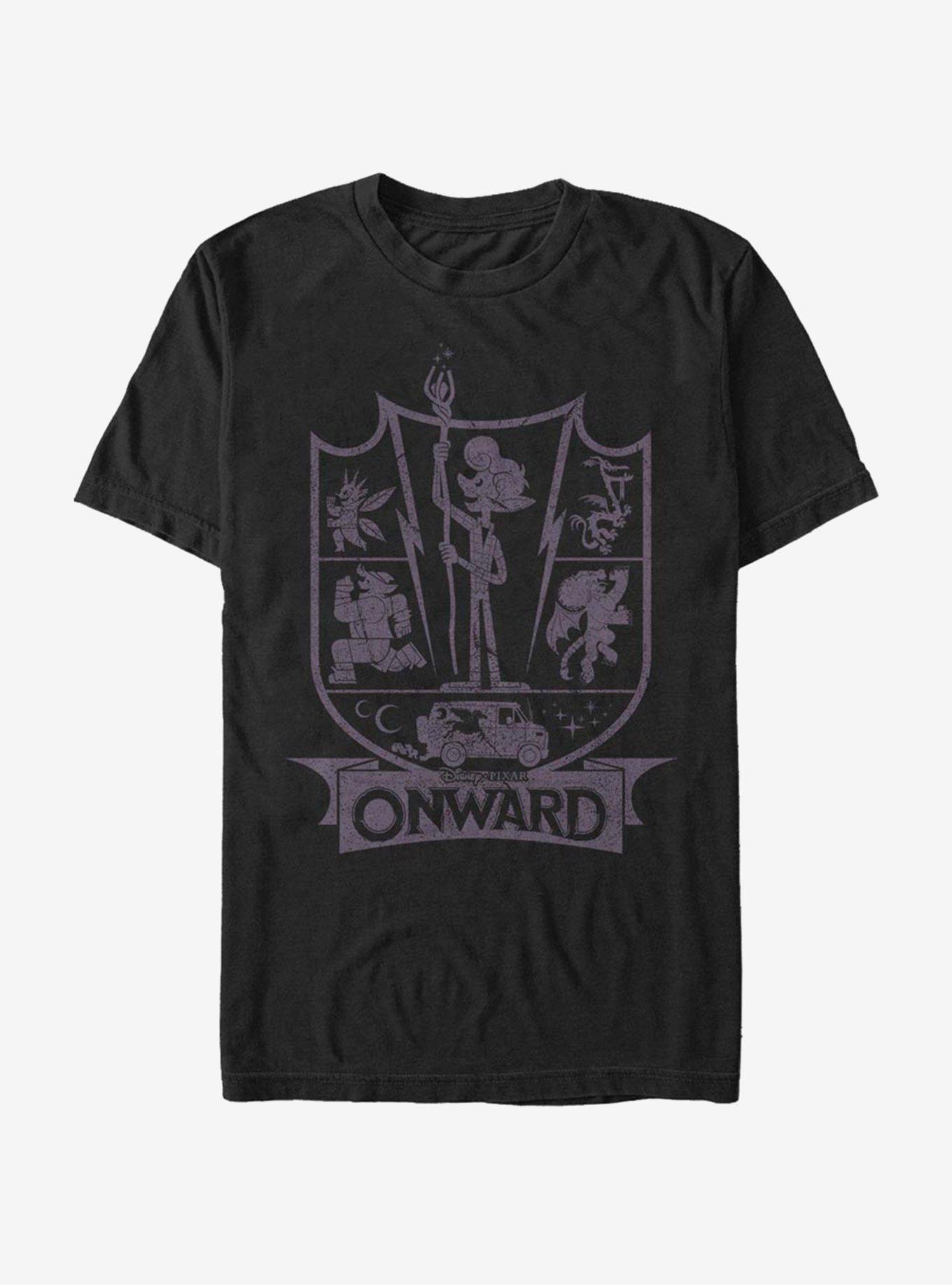 Disney Pixar Onward Charcoal Ian Badge T-Shirt, , hi-res