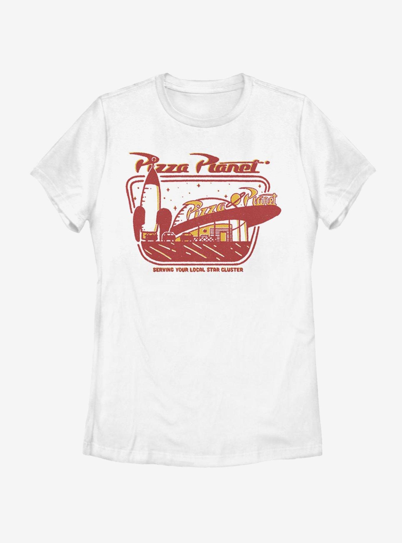 Disney Pixar Toy Story Pizza Planet Slice Womens T-Shirt, WHITE, hi-res