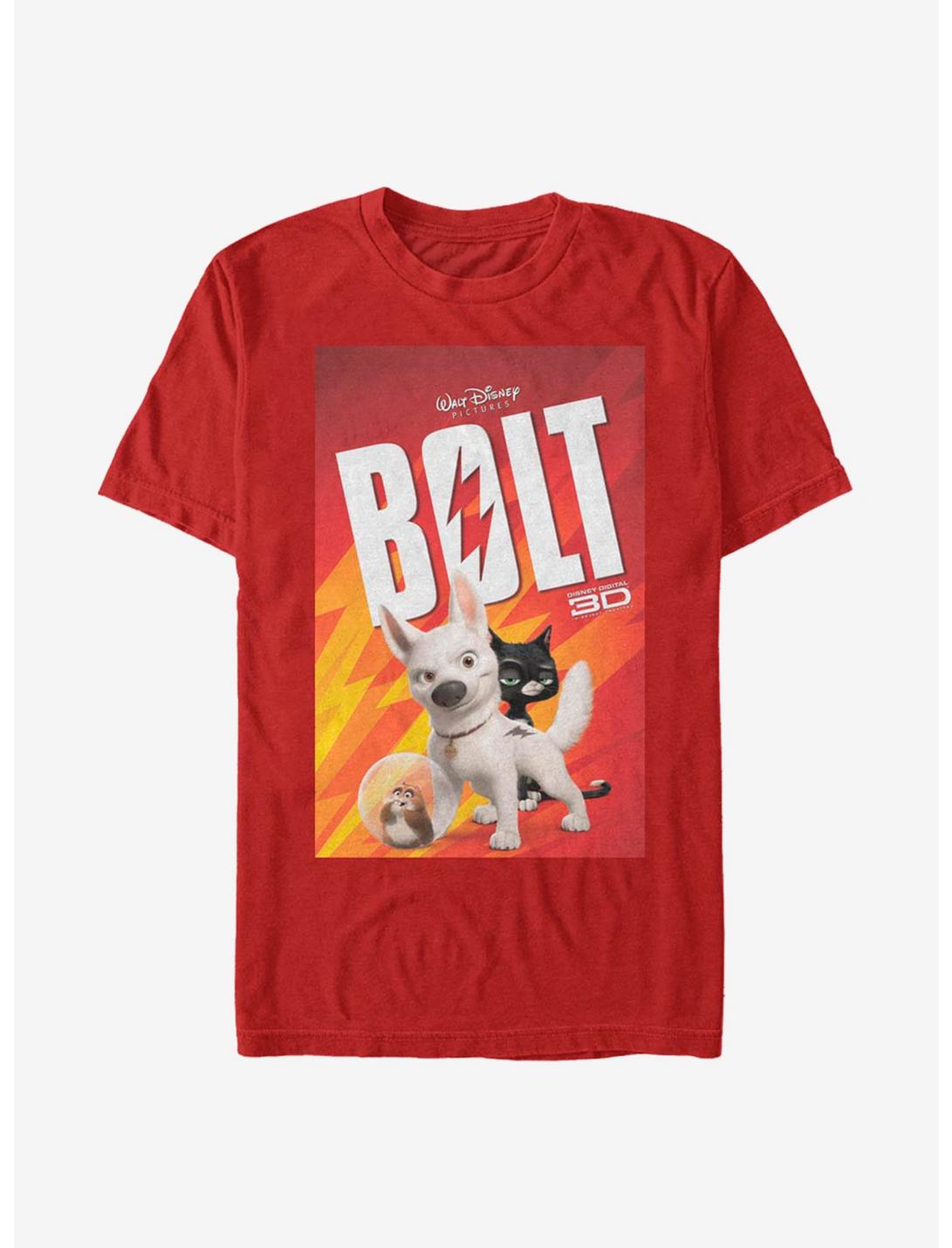 Disney Bolt Classic Poster T-Shirt, RED, hi-res