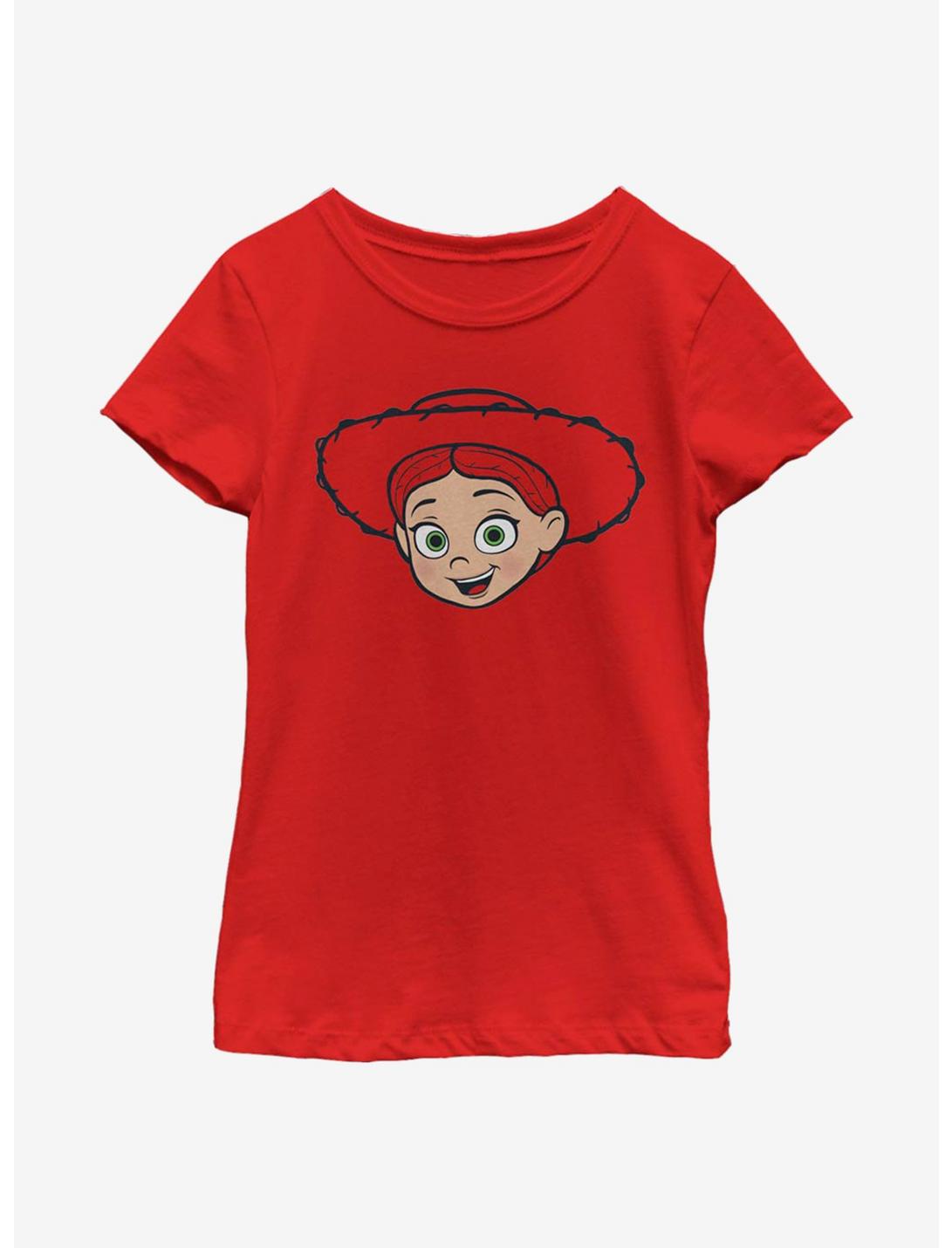 Disney Pixar Toy Story Big Face Jessie Youth Girls T-Shirt, RED, hi-res