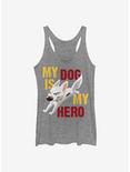 Disney Bolt Hero Dog Womens Tank Top, GRAY HTR, hi-res