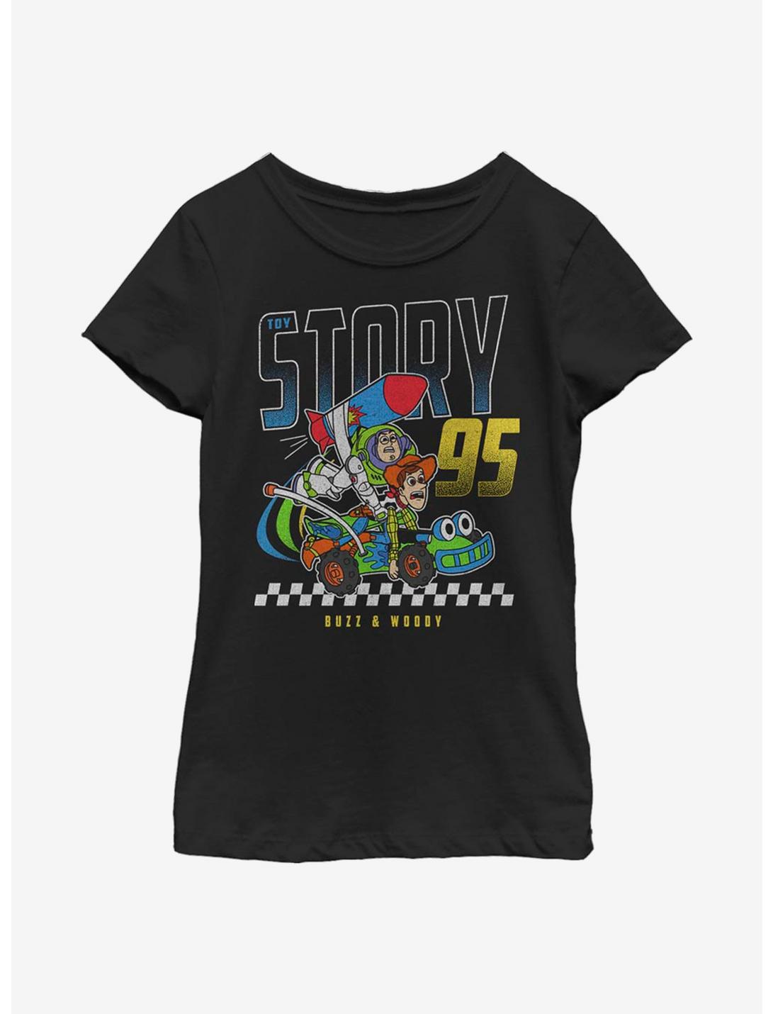 Disney Pixar Toy Story Fast RC Car Youth Girls T-Shirt, BLACK, hi-res