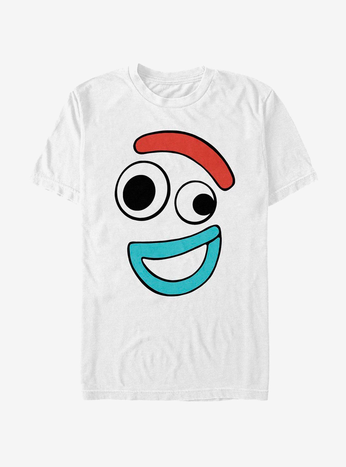Disney Pixar Toy Story 4 Big Face Smiling Forky T-Shirt, WHITE, hi-res