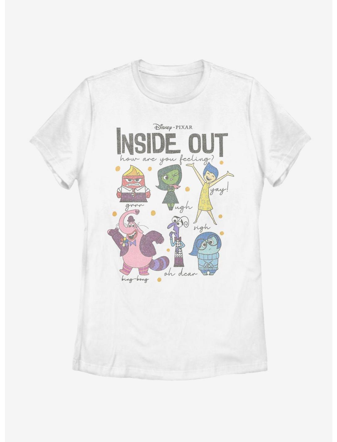 Disney Pixar Inside Out Feels Womens T-Shirt, WHITE, hi-res