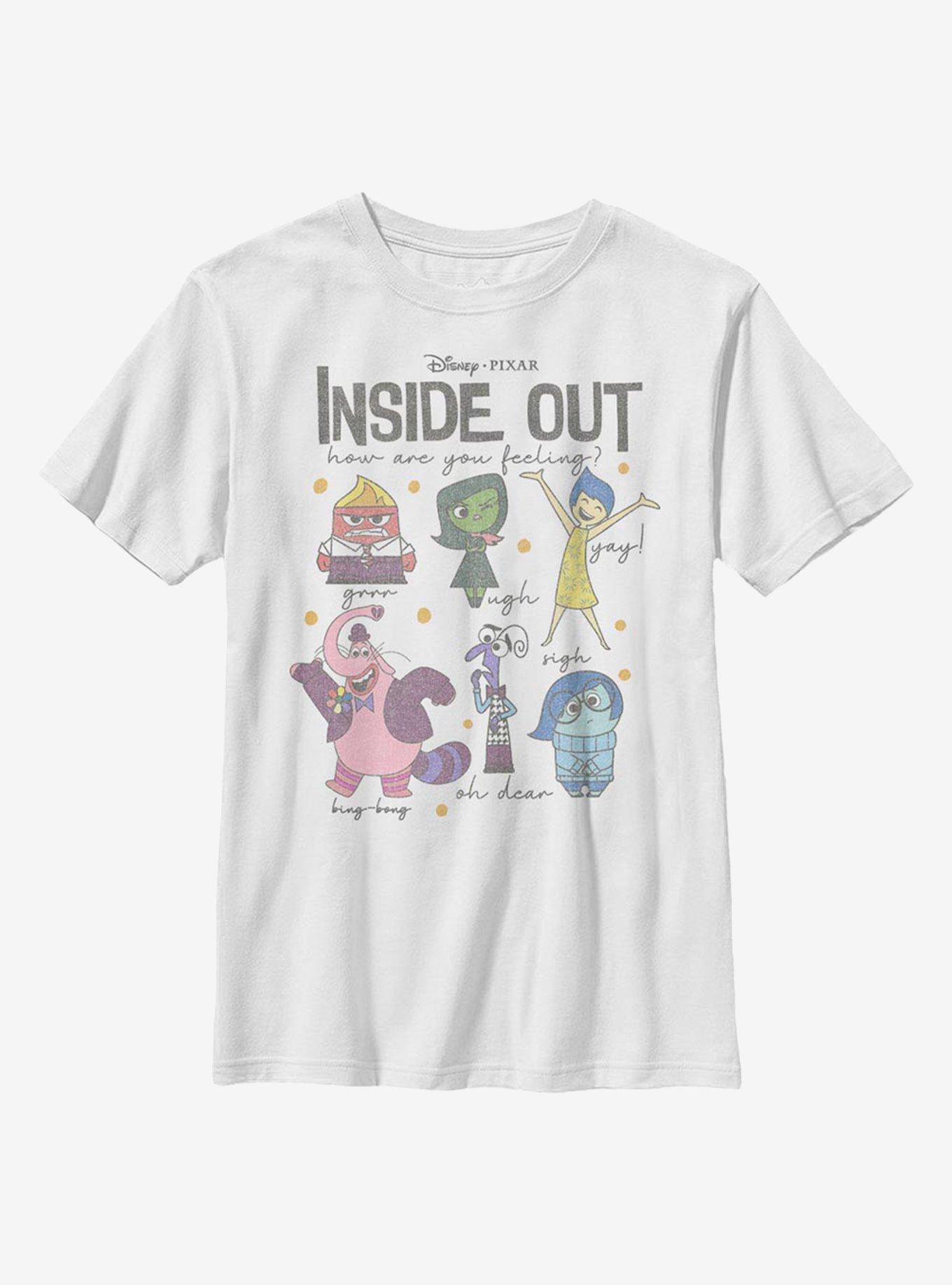 Disney Pixar Inside Out Feels Youth T-Shirt, WHITE, hi-res
