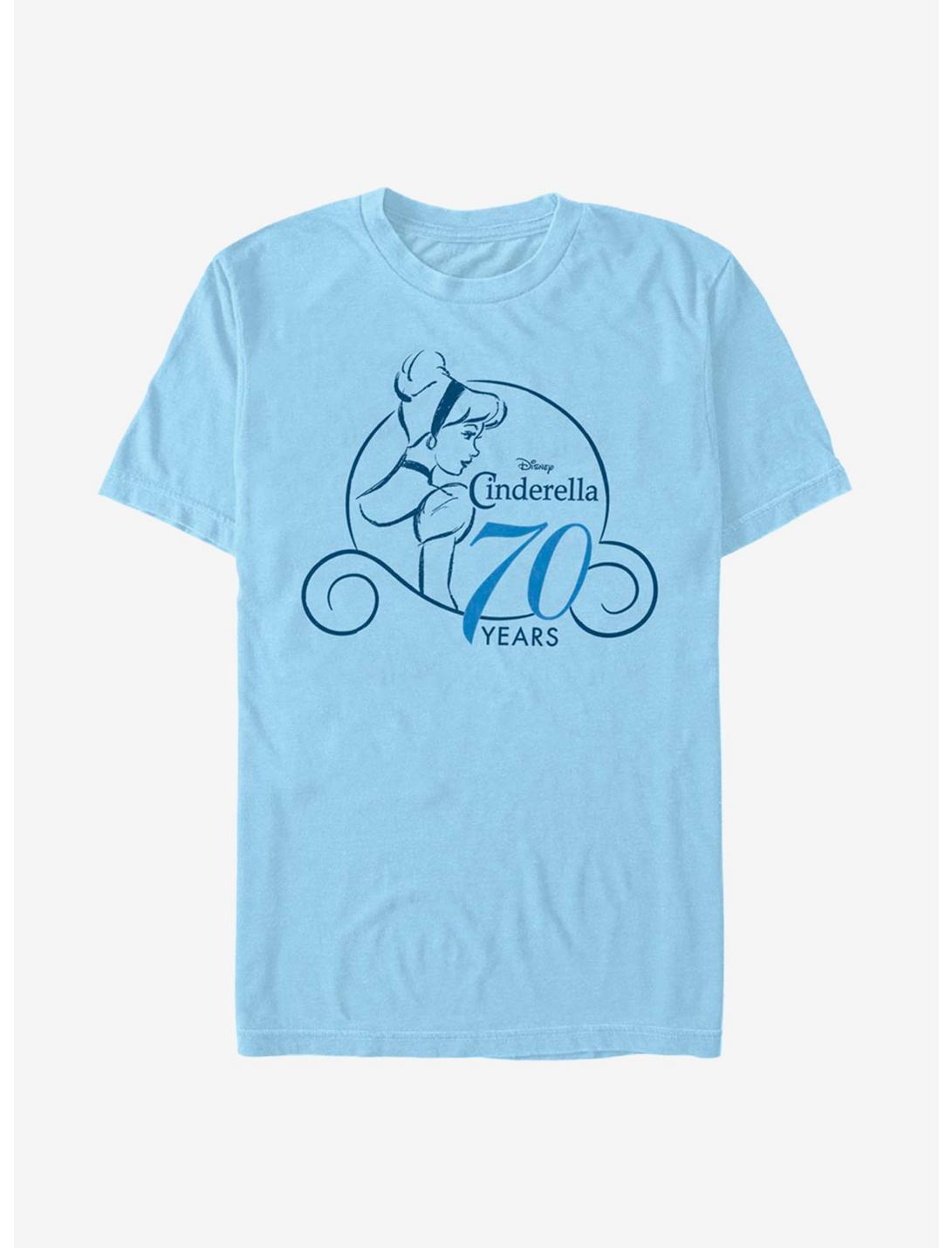 Disney Cinderella Simple Anniversary T-Shirt, LT BLUE, hi-res