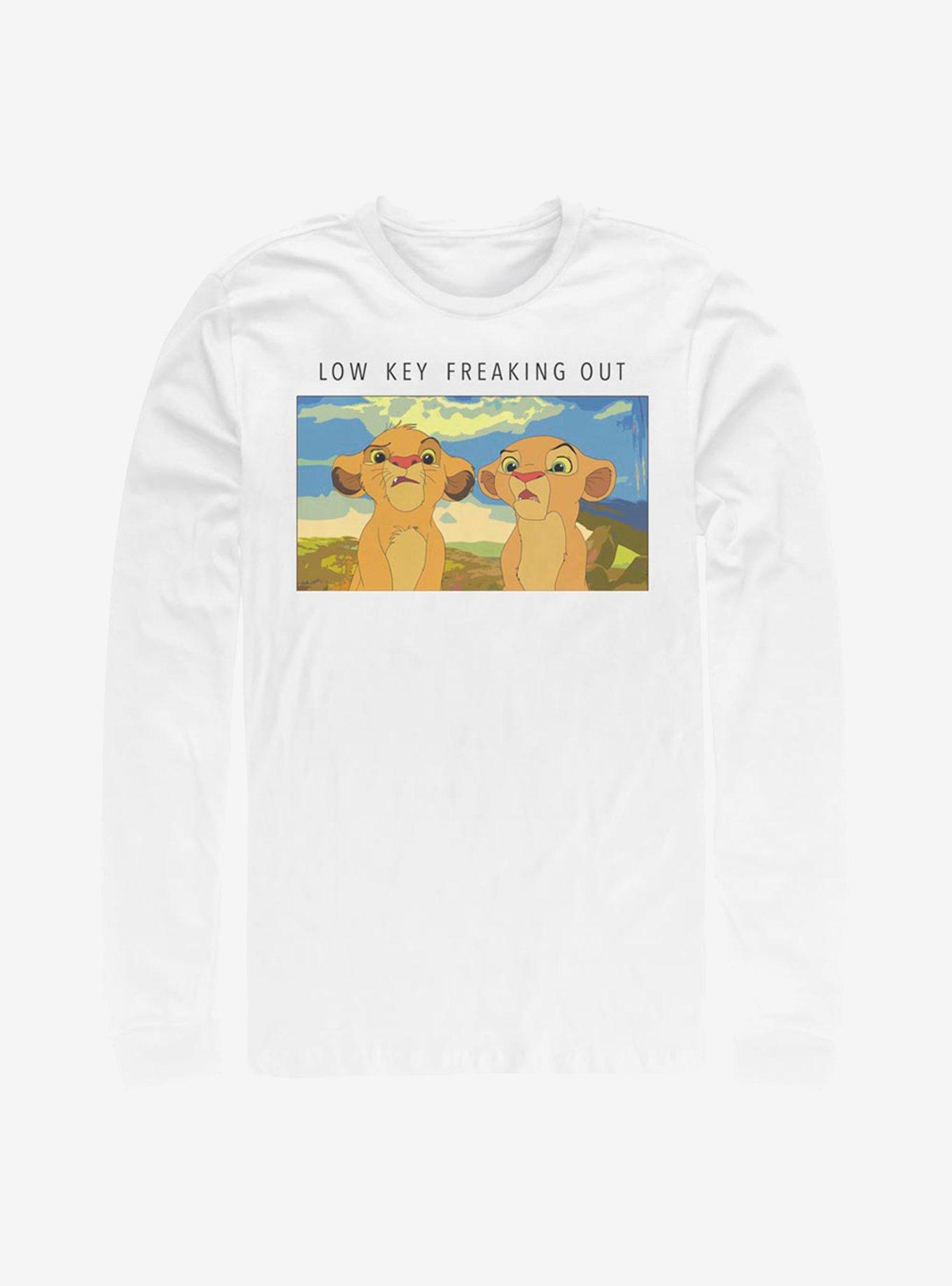 Disney The Lion King Low Key Lions Long-Sleeve T-Shirt, WHITE, hi-res