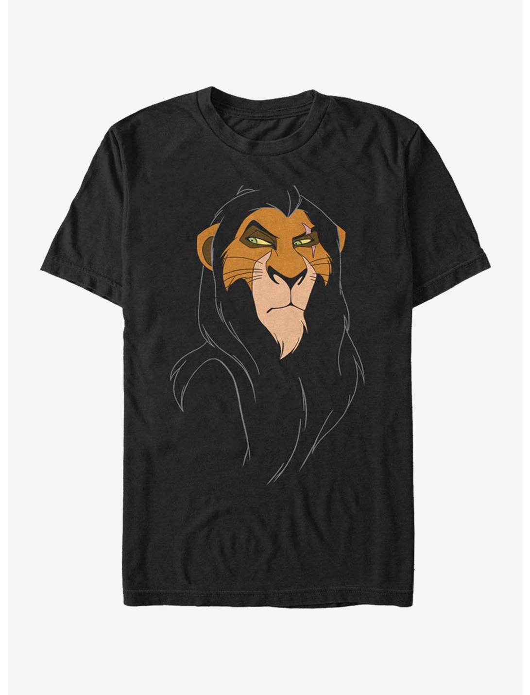 Disney The Lion King Big Face Scar T-Shirt, BLACK, hi-res