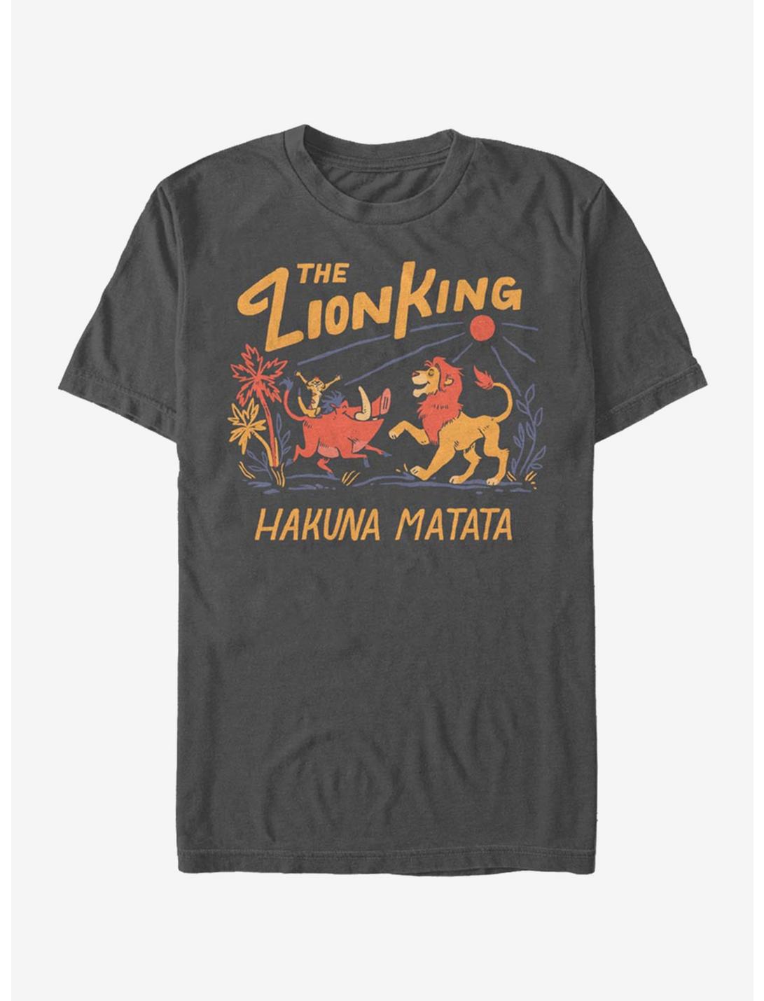 Disney The Lion King Hakuna Matata Sunrise T-Shirt, CHARCOAL, hi-res