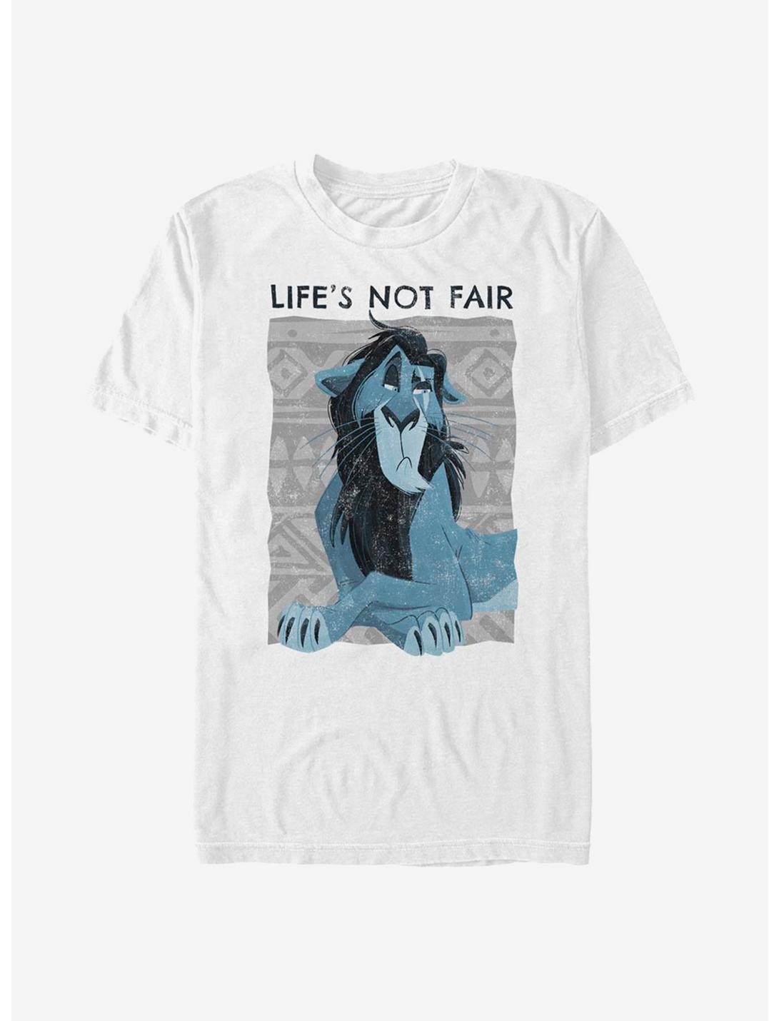 Disney The Lion King Scar Not Fair T-Shirt, WHITE, hi-res