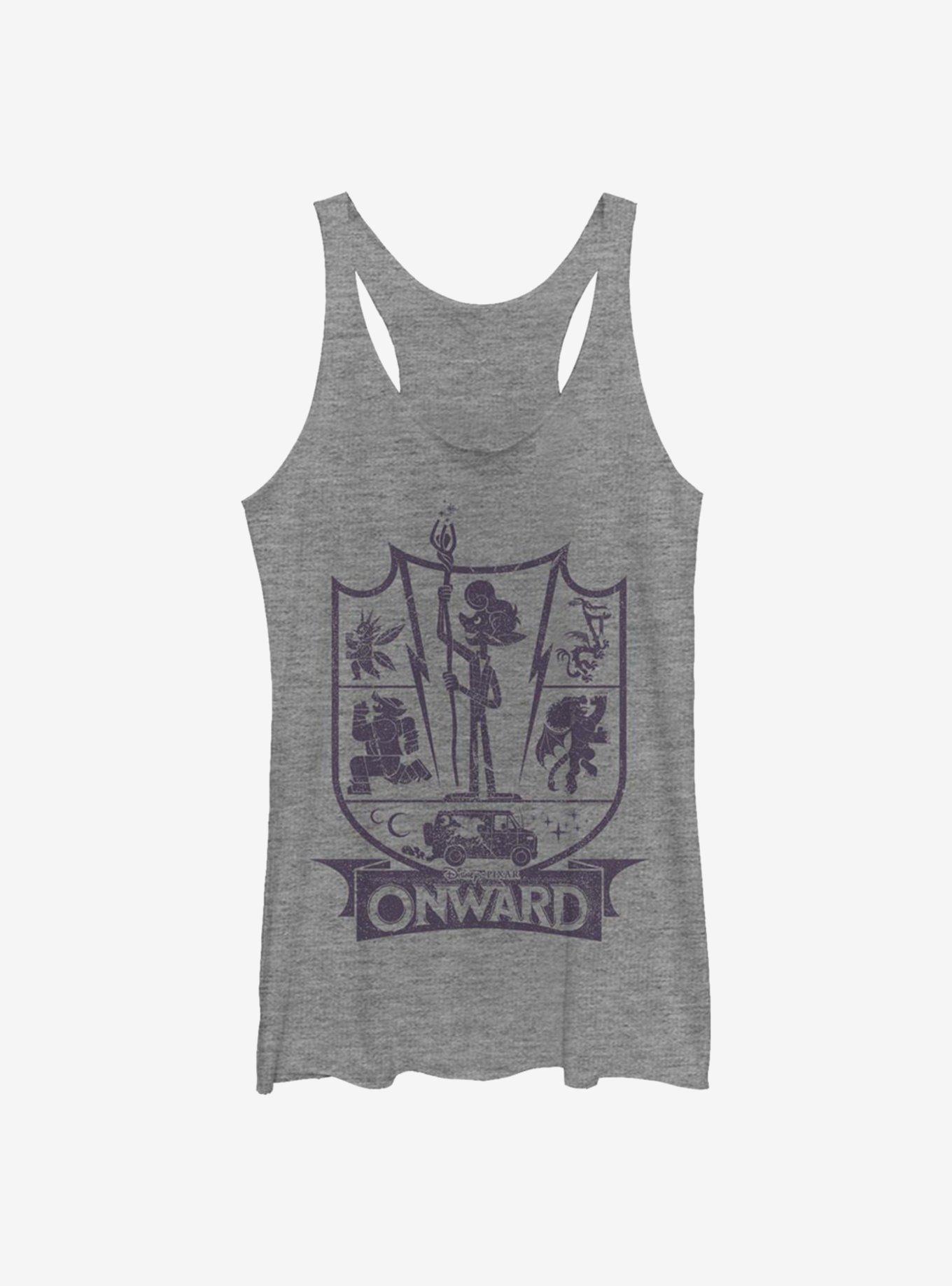 Disney Pixar Onward Charcoal Ian Badge Womens Tank Top, , hi-res