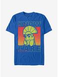 Disney The Emperor's New Groove Don't Know Don't Care Kuzco T-Shirt, ROYAL, hi-res