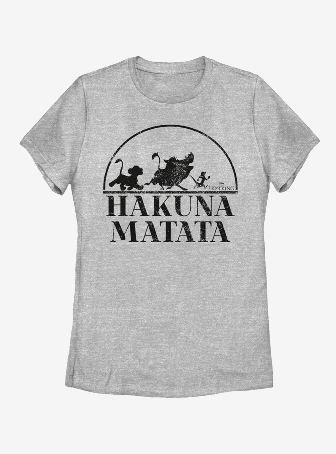 Disney The Lion King Hakuna Matata Log Walk Womens T Shirt Grey Boxlunch