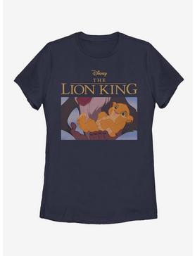 Disney The Lion King Rafiki Baby Simba Womens T-Shirt, NAVY, hi-res
