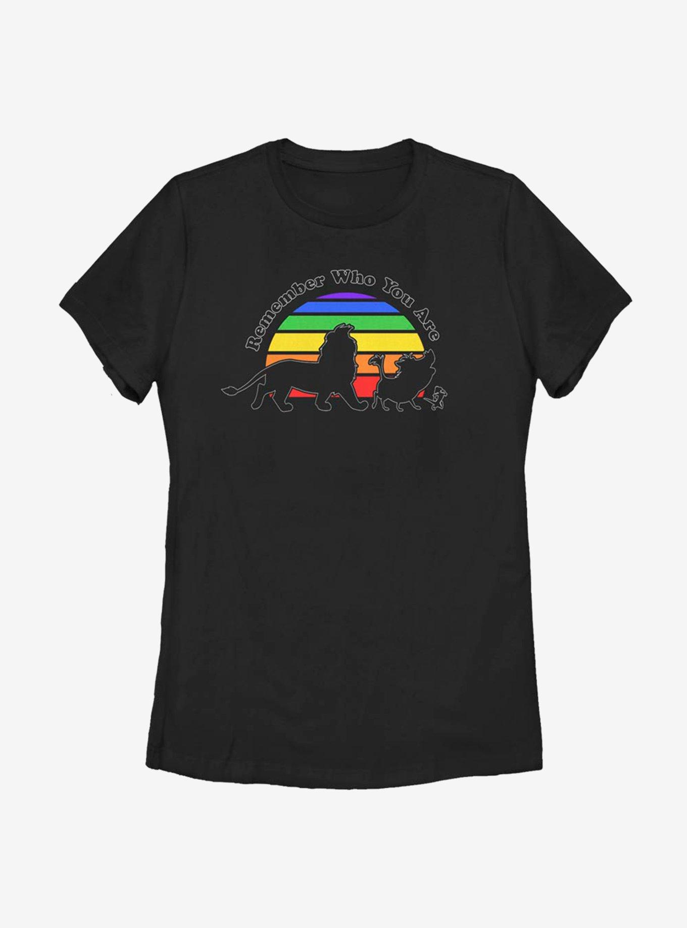 Disney The Lion King Remember Rainbow Womens T-Shirt, BLACK, hi-res