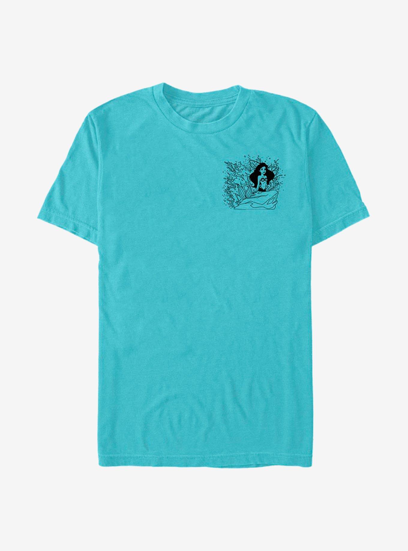 Disney The Little Mermaid Ariel Waves Line T-Shirt, , hi-res