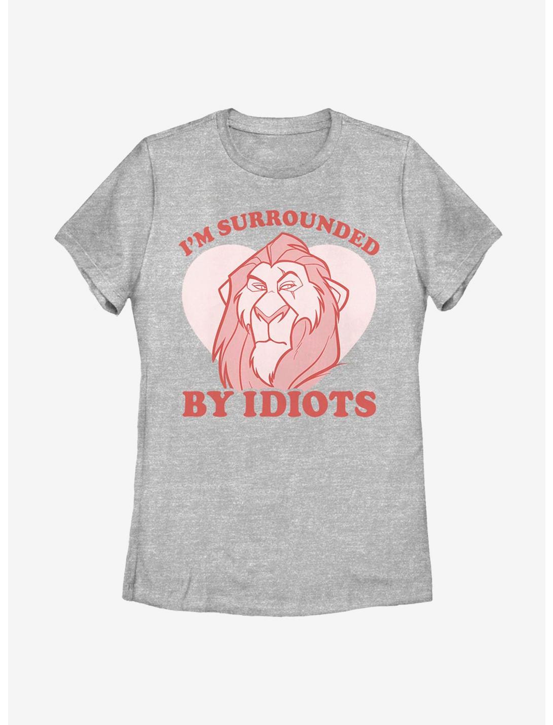 Disney The Lion King Surrounded Valentine Womens T-Shirt, ATH HTR, hi-res