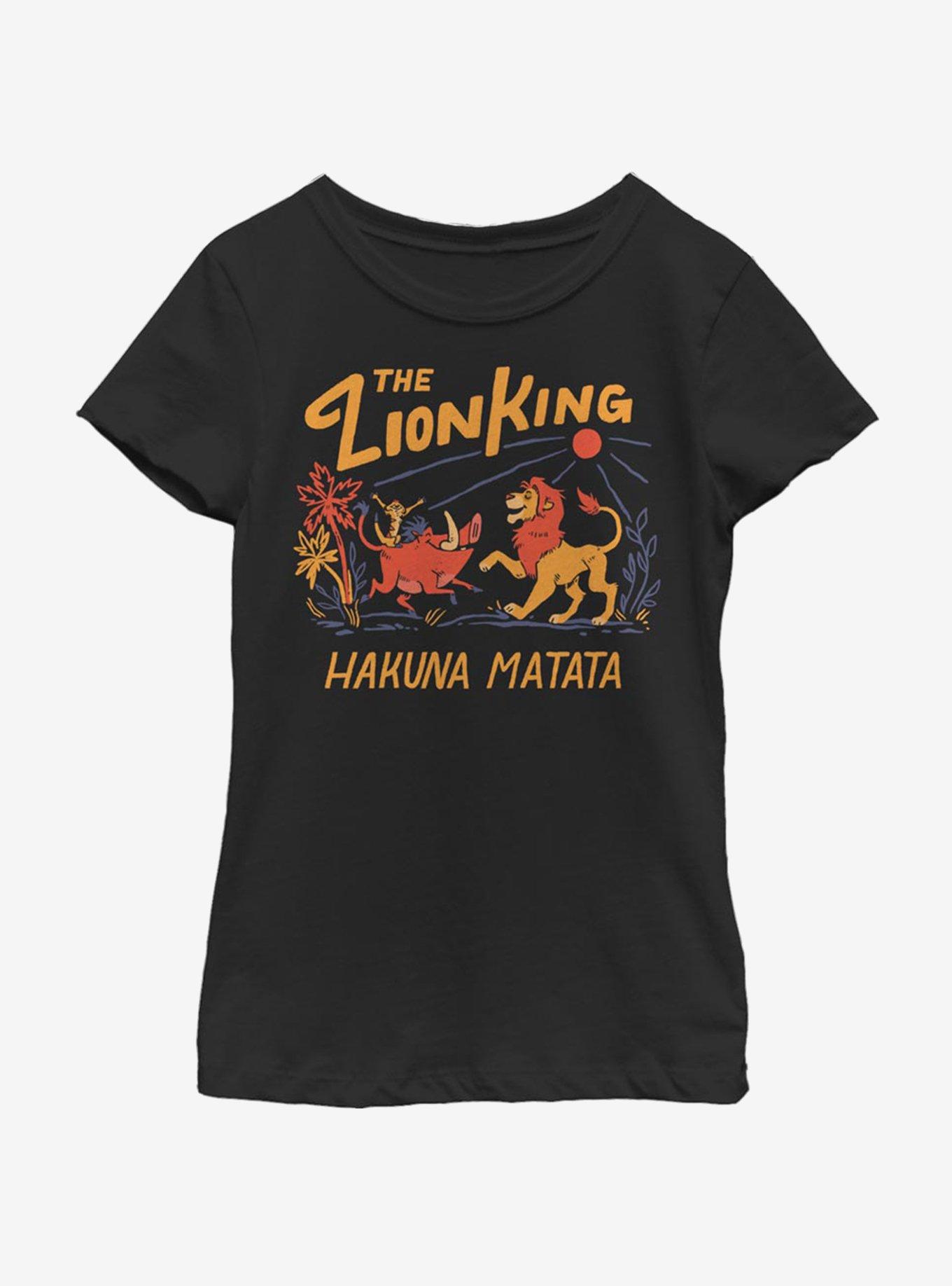 Disney The Lion King Hakuna Matata Sunrise Youth Girls T-Shirt, , hi-res
