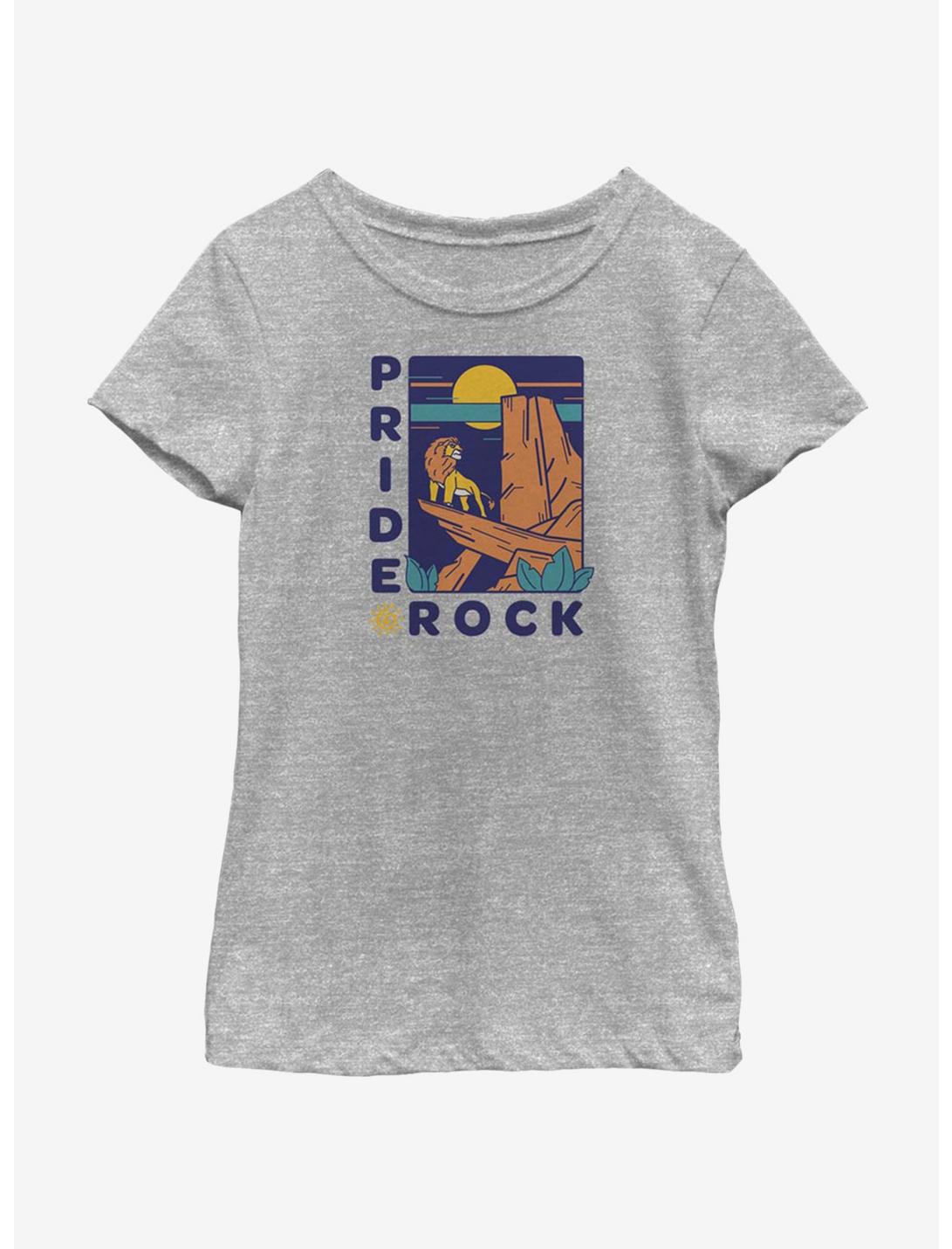 Disney The Lion King Pride Rock Badge Youth Girls T-Shirt, ATH HTR, hi-res