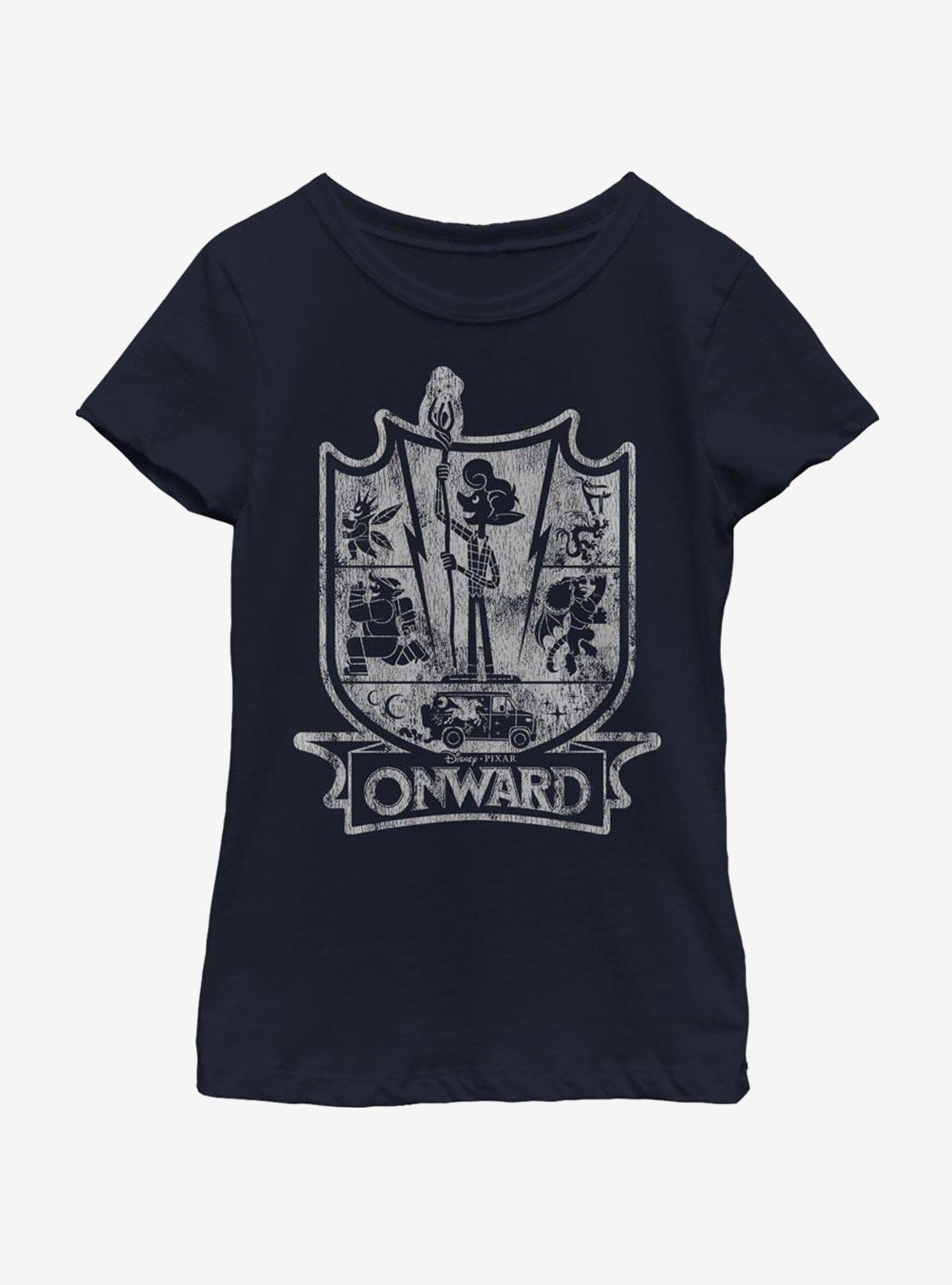 Disney Pixar Onward Crest Youth Girls T-Shirt, , hi-res