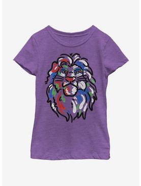 Disney The Lion King Simba Paint Youth Girls T-Shirt, , hi-res