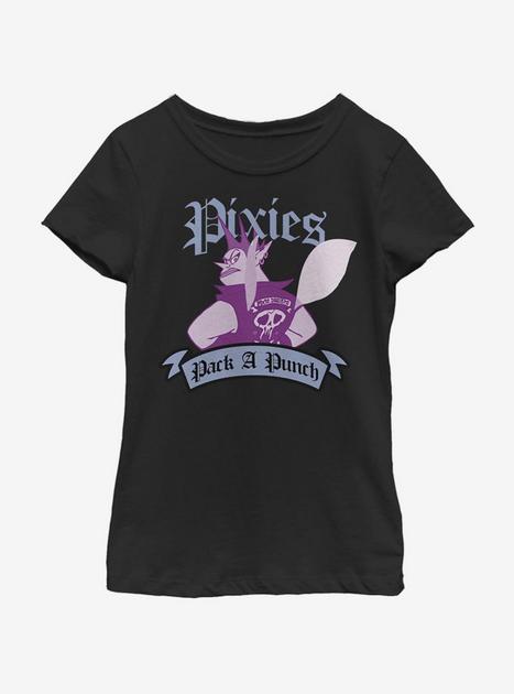 Disney Pixar Onward Pixie Punch Youth Girls T-Shirt - BLACK | BoxLunch