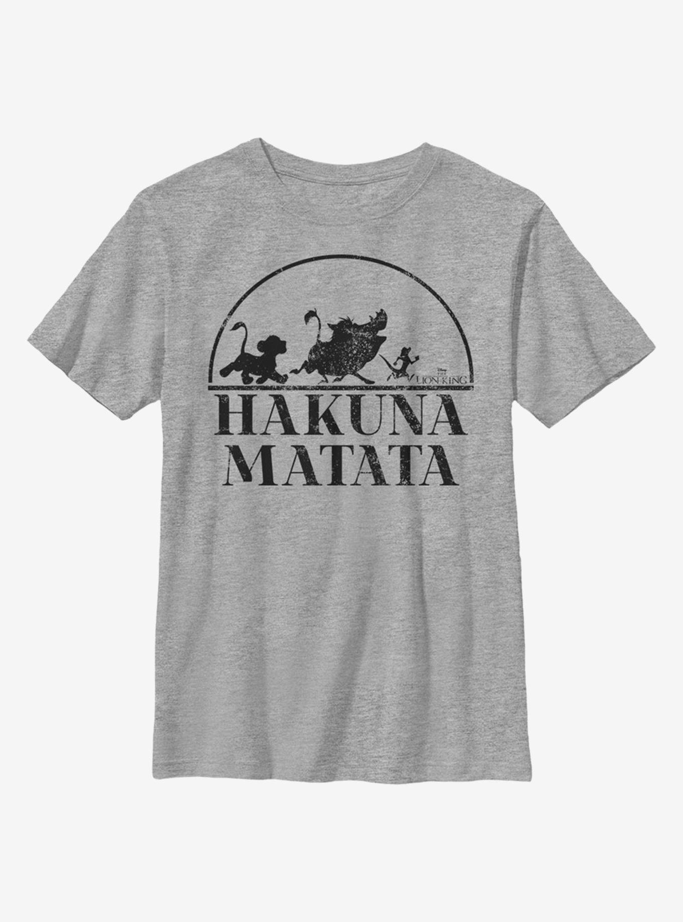 Disney The Lion King Hakuna Matata Log Walk Youth T-Shirt, ATH HTR, hi-res