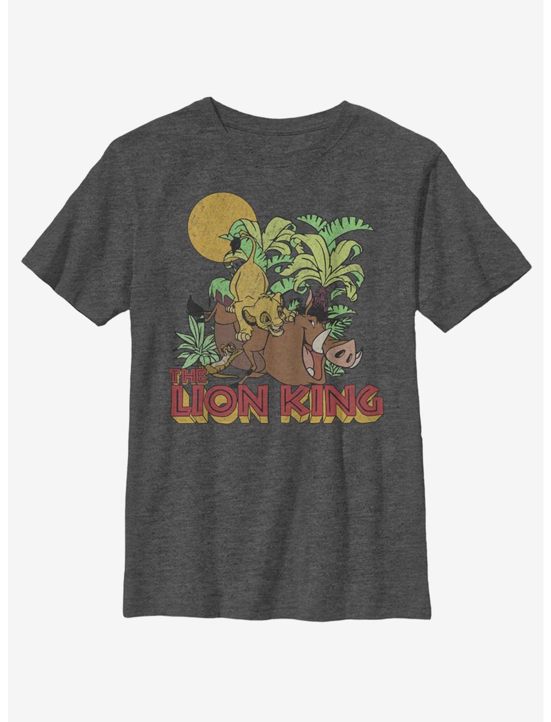 Disney The Lion King Jungle Play Youth T-Shirt, CHAR HTR, hi-res