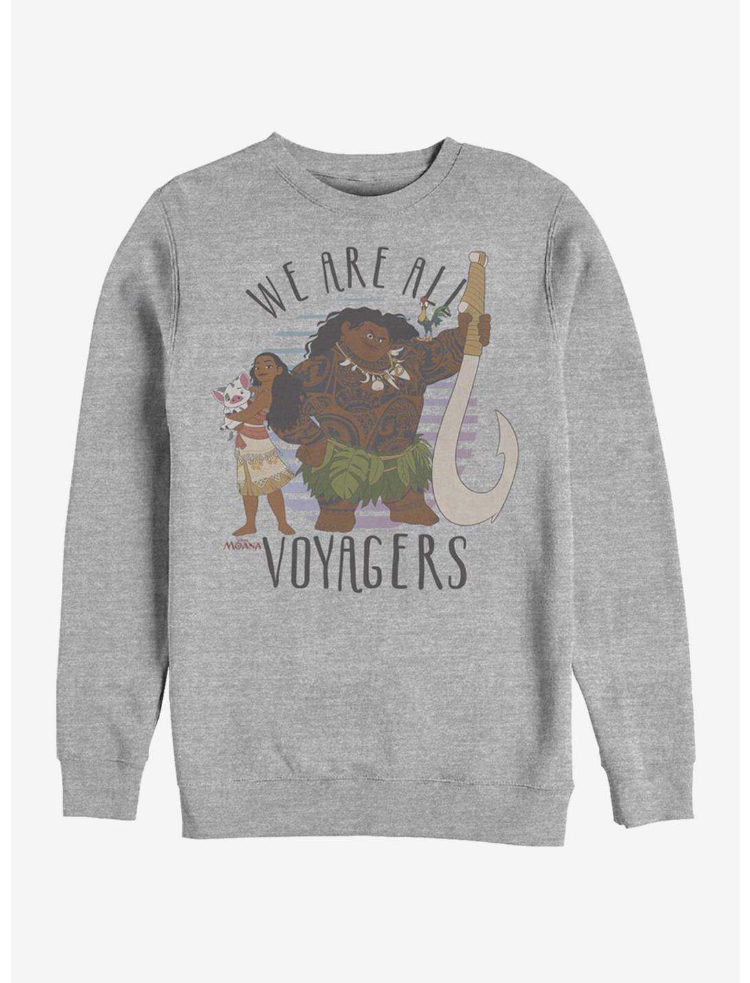 Disney Moana We Are All Voyagers Sweatshirt, ATH HTR, hi-res