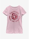 Disney Mulan Courage Youth Girls T-Shirt, PINK, hi-res