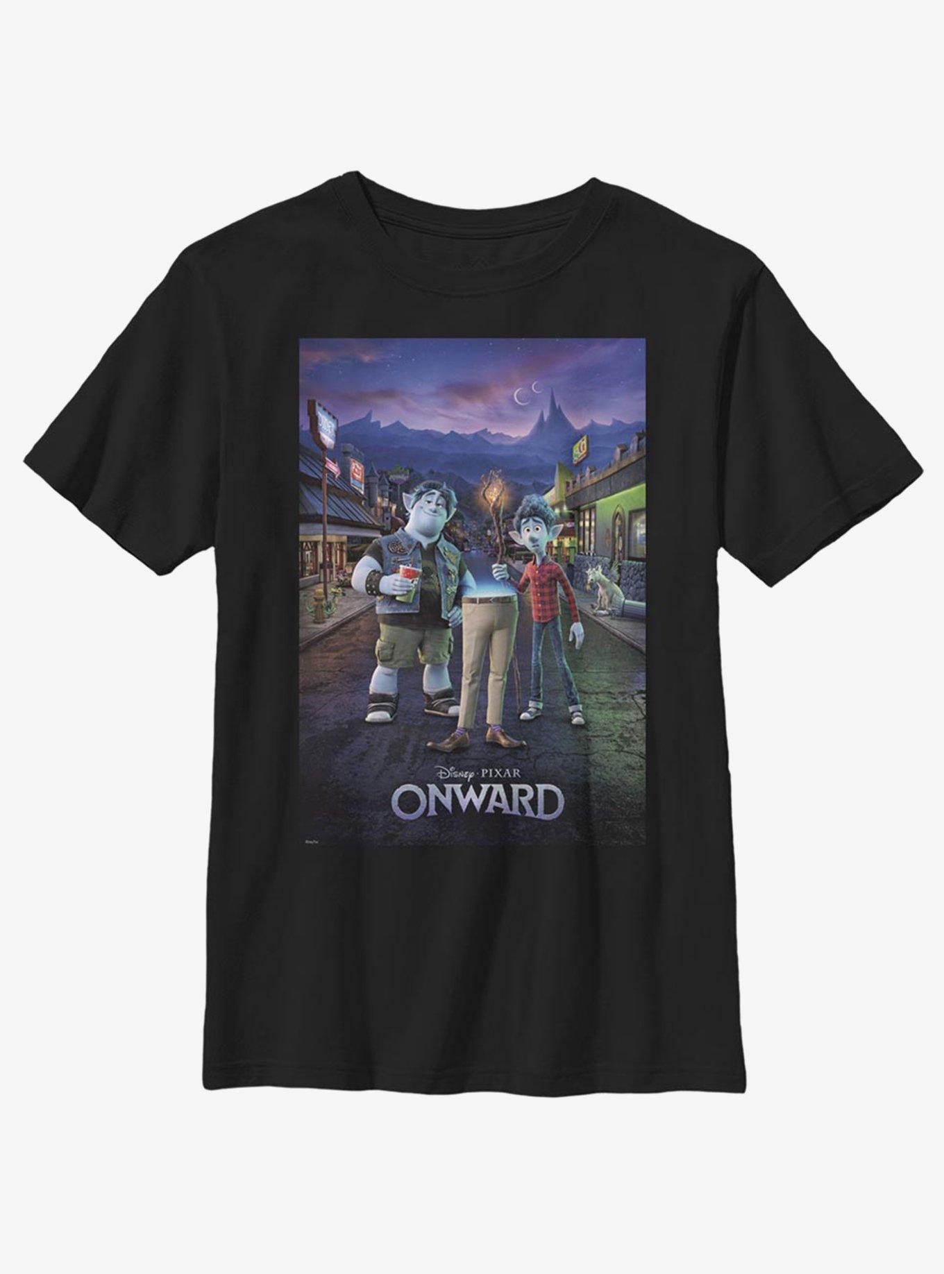 Disney Pixar Onward Dad Poster Youth T-Shirt, BLACK, hi-res