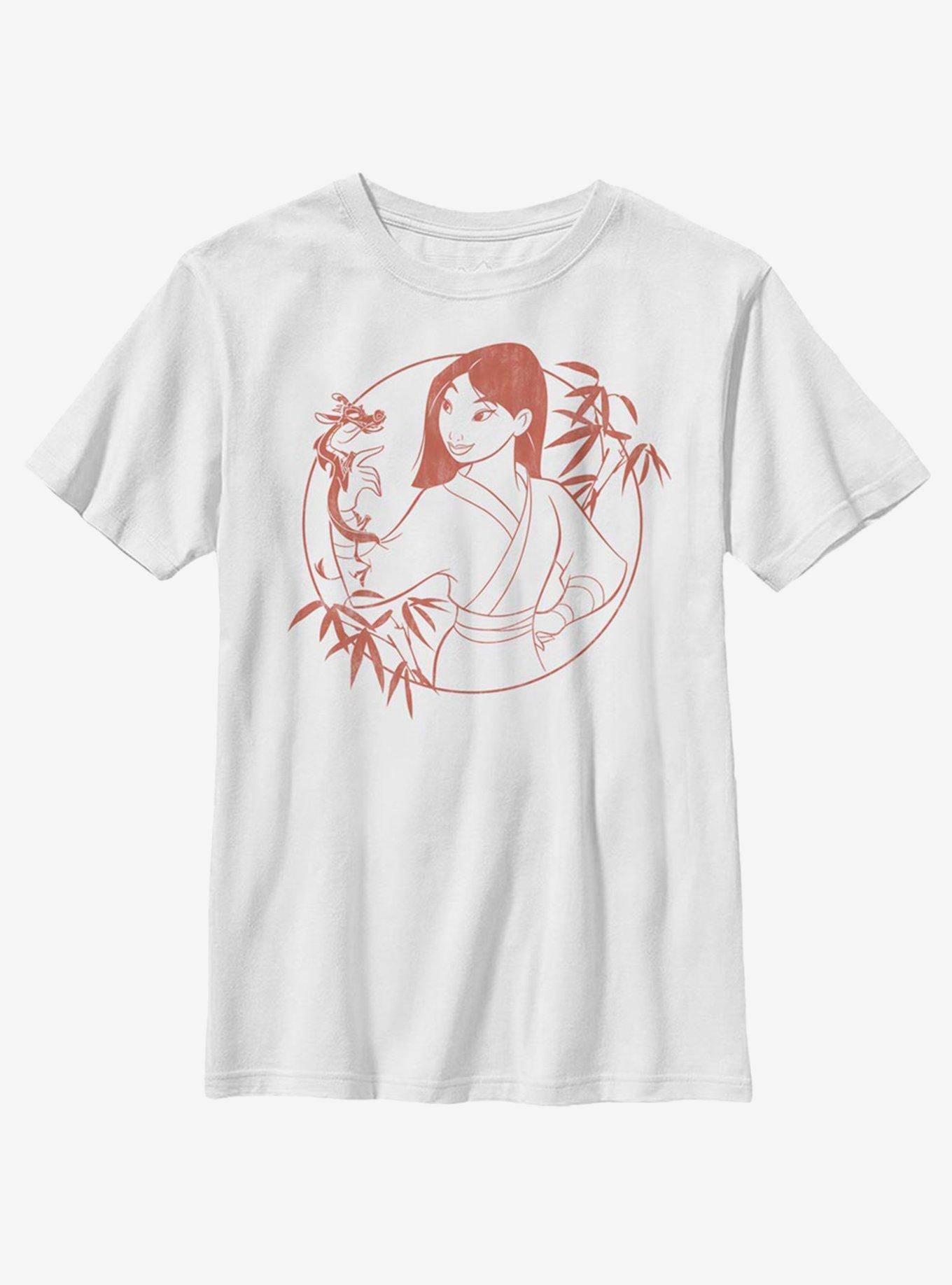 Disney Mulan Bamboo Youth T-Shirt, WHITE, hi-res