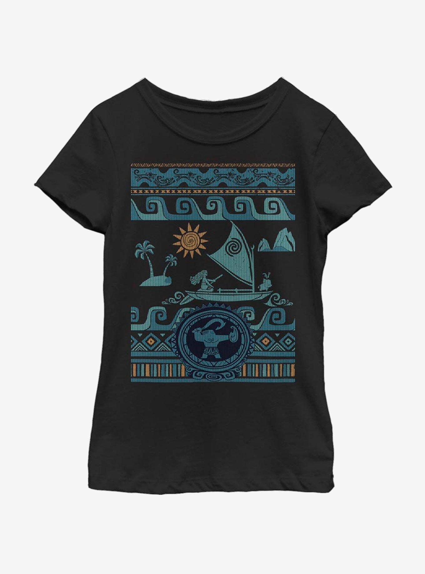 Disney Moana Wayfinding Collage Youth Girls T-Shirt, , hi-res