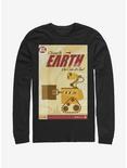 Disney Pixar WALL-E Cleaning The Earth Poster Long-Sleeve T-Shirt, BLACK, hi-res