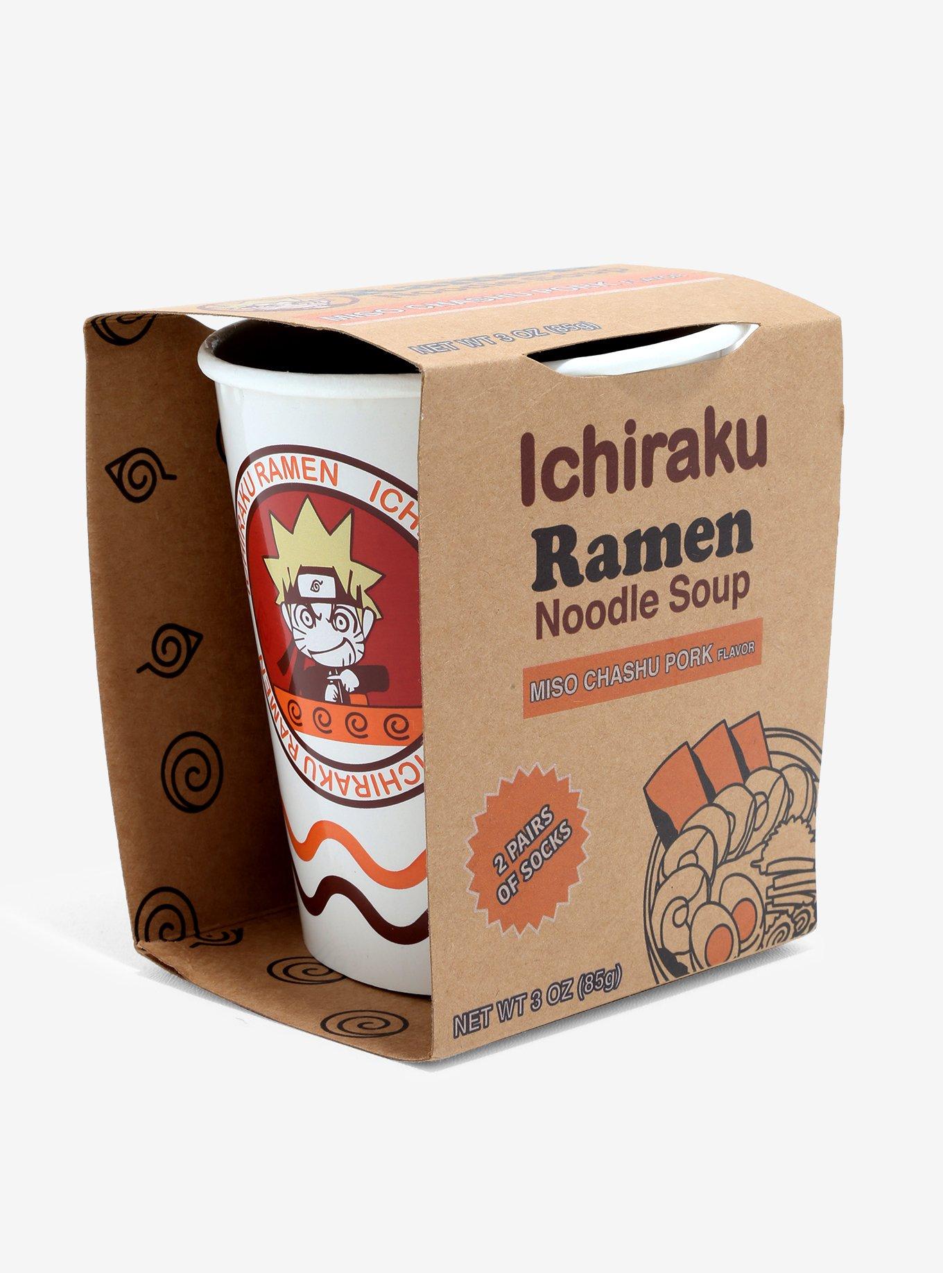 Naruto Shippuden Ramen Cup Crew Socks 2 Pair, , hi-res