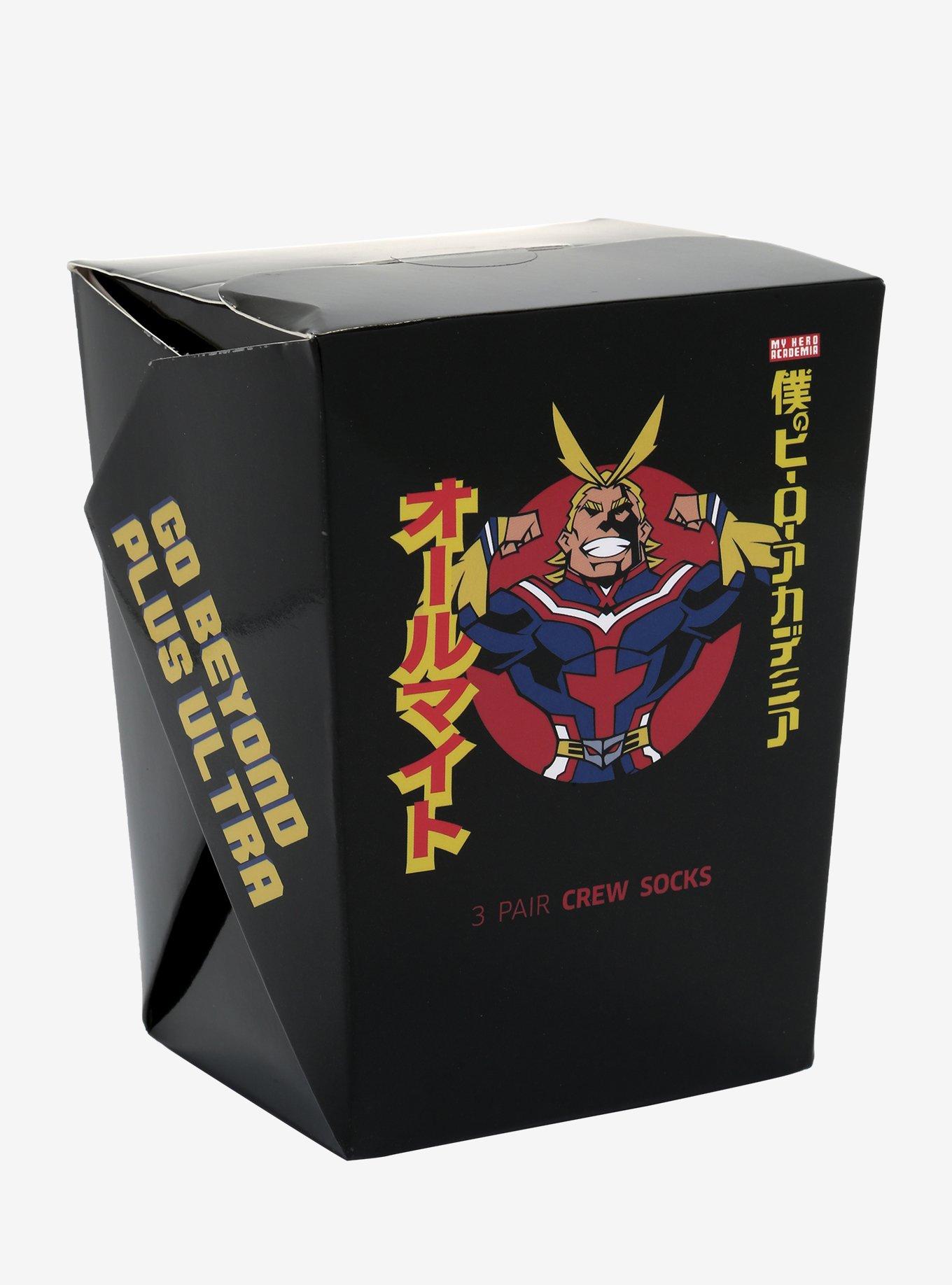 My Hero Academia U.A. High Crew Socks 3 Pack, , hi-res