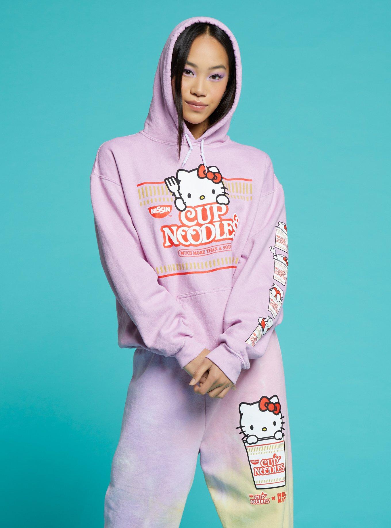 Nissin Cup Noodles X Hello Kitty Pink Girls Hoodie, MULTI, hi-res