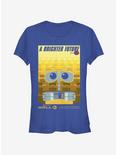 Disney Pixar Wall-E Brighter Future Poster Girls T-Shirt, ROYAL, hi-res