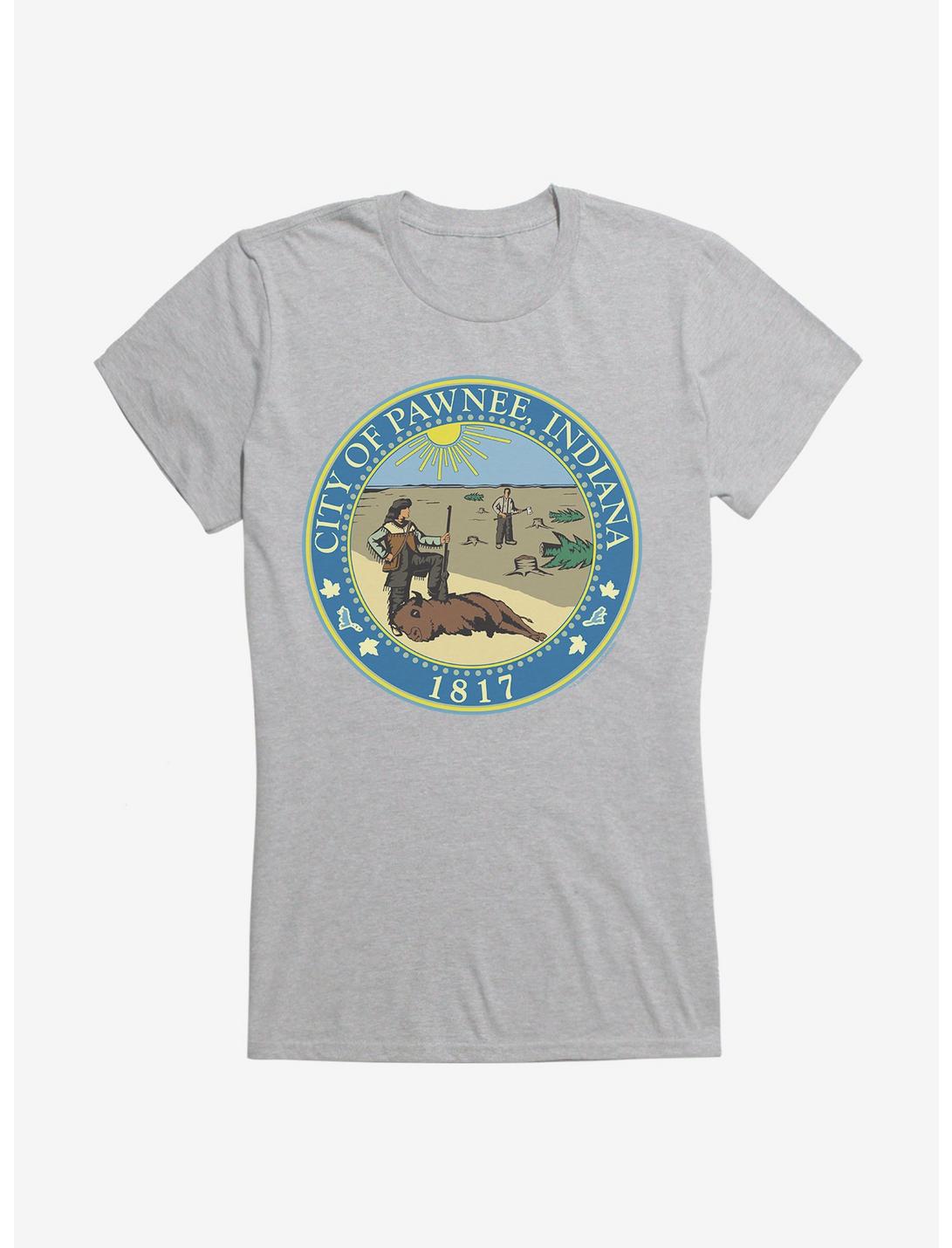 Parks And Recreation Pawnee Indiana Seal Girls T-Shirt, , hi-res