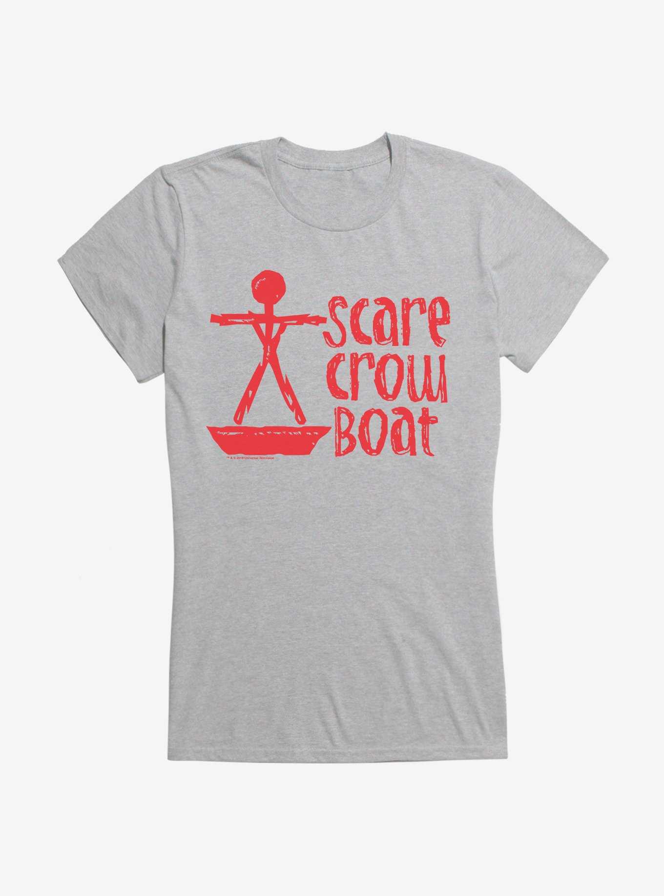 Parks And Recreation Scarecrow Boat Logo Girls T-Shirt, HEATHER, hi-res