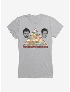 Parks And Recreation Swanson Pyramid Of Greatness Girls T-Shirt, HEATHER, hi-res