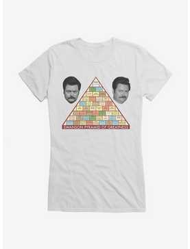 Parks And Recreation Swanson Pyramid Of Greatness Girls T-Shirt, WHITE, hi-res