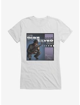 Parks And Recreation The Duke Silver Trio CD Girls T-Shirt, WHITE, hi-res