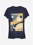 Disney Pixar Wall-E Eve Poster Girls T-Shirt, NAVY, hi-res