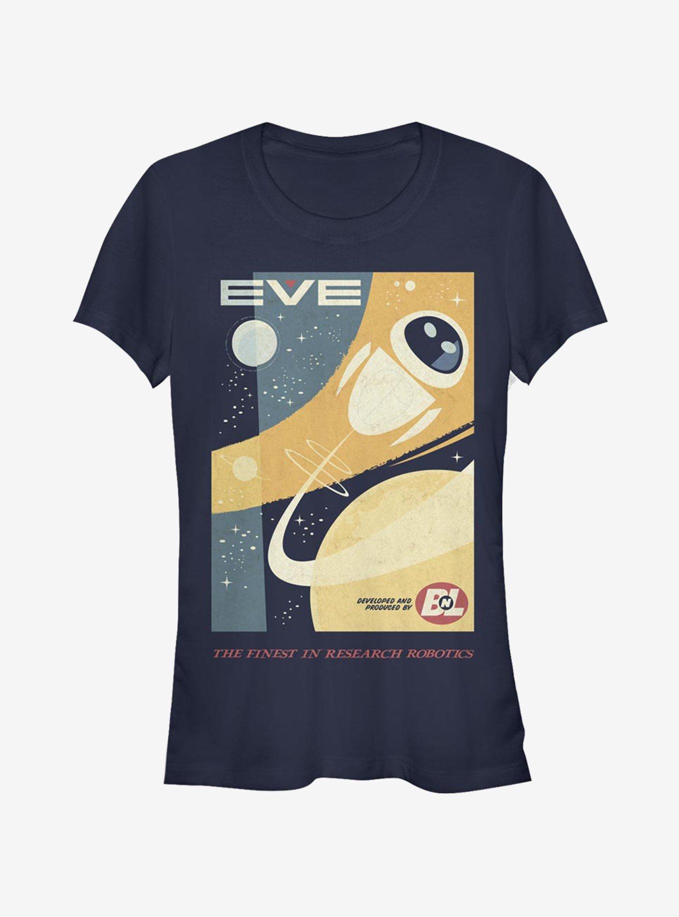 Disney Pixar Wall-E Eve Poster Girls T-Shirt, NAVY, hi-res