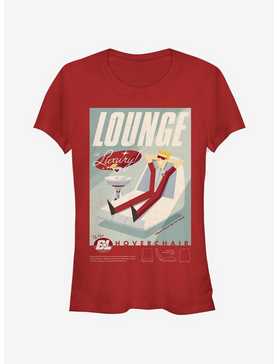 Disney Pixar Wall-E Lounge Hoverchair Poster Girls T-Shirt, , hi-res