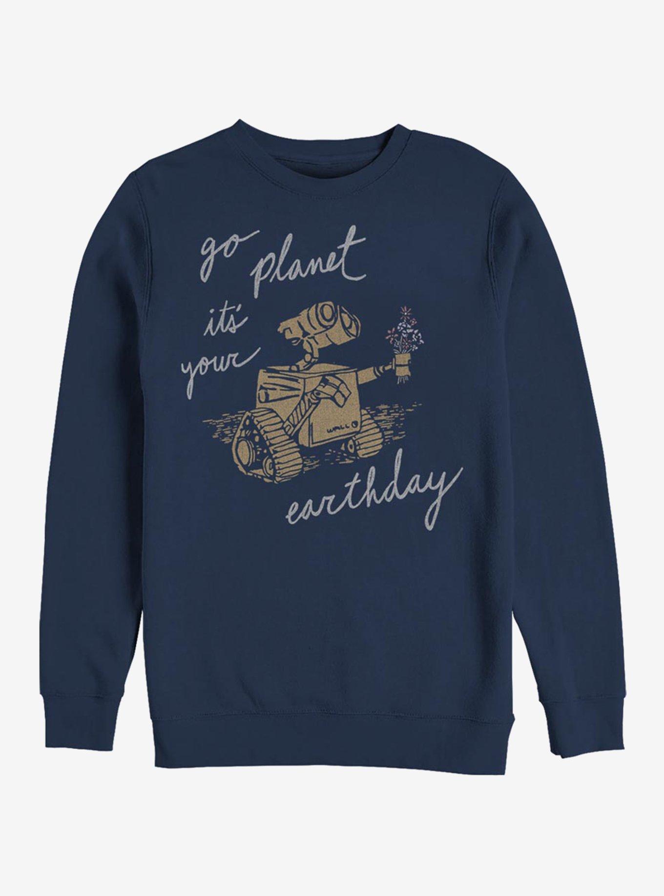 Disney Pixar Wall-E Earth Day Redux Sweatshirt, NAVY, hi-res