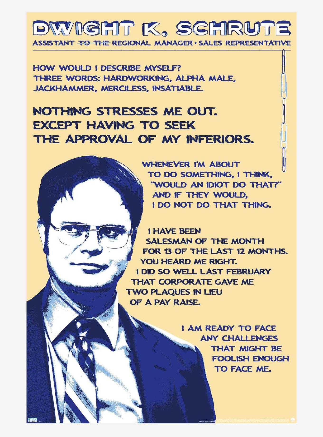 The Office Dwight K. Schrute Quotes Poster | Hot Topic