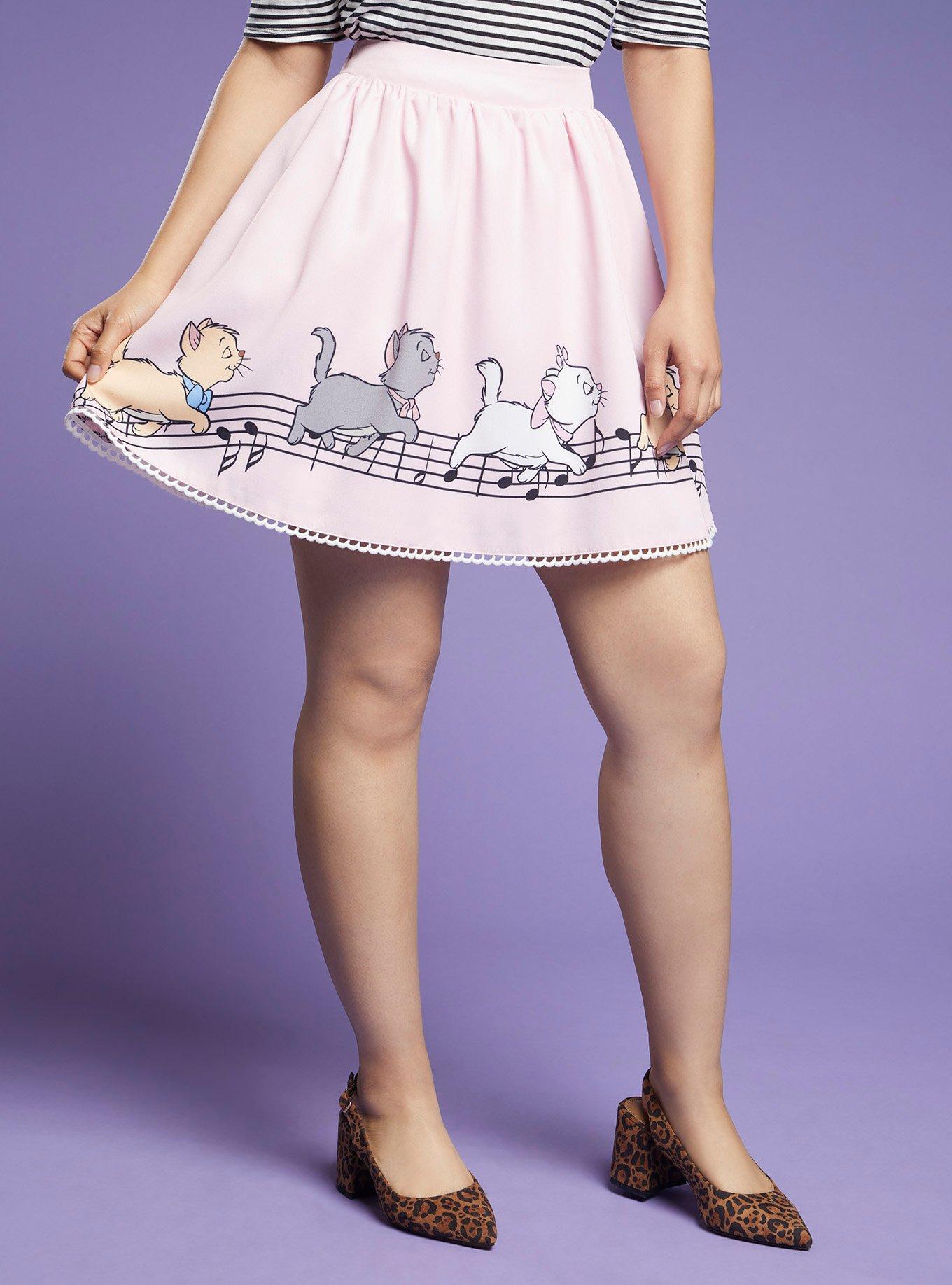 Disney The Aristocats Kitten & Music Border Skirt, MULTI, hi-res