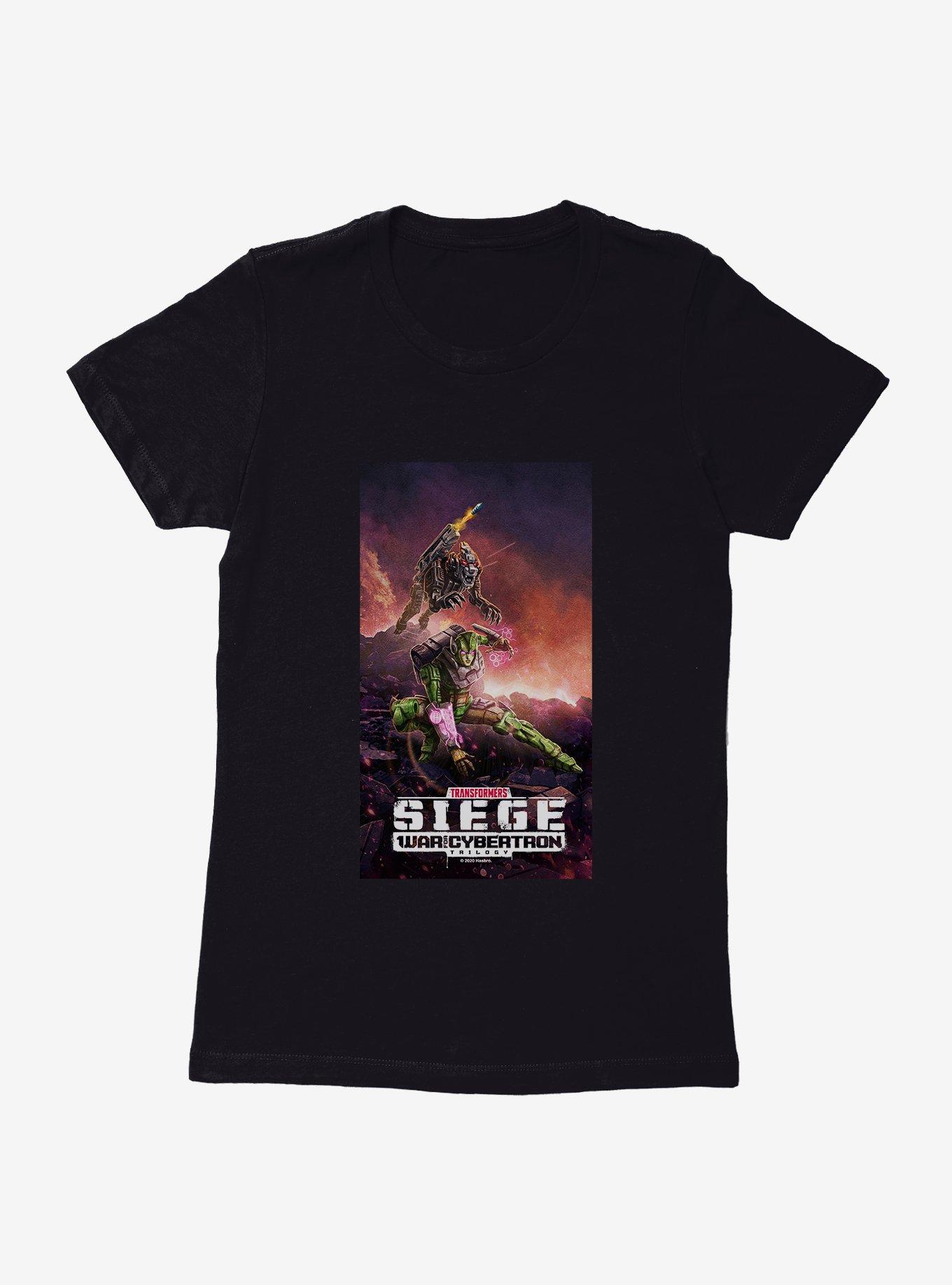 Transformers: War For Cybertron - Siege Greenlight And Lionizer Womens T-Shirt, BLACK, hi-res